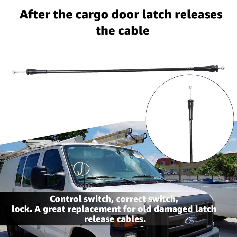 Sousery 2 Packs of Aftermarket Tailgate Cable for 1997-2002 Expedition Replaces F2UZ-15264A65-B F2UZ15264A65B Rear Door Latch Cable - Image 2
